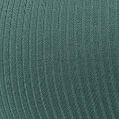 Super Soft Ribbed Hook & Eye Top, DARK FOREST, swatch