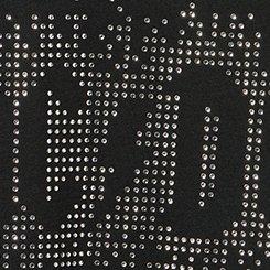 AC/DC Classic Cotton V-Neck Tee, ACDC RHINESTONES DEEP BLACK, swatch