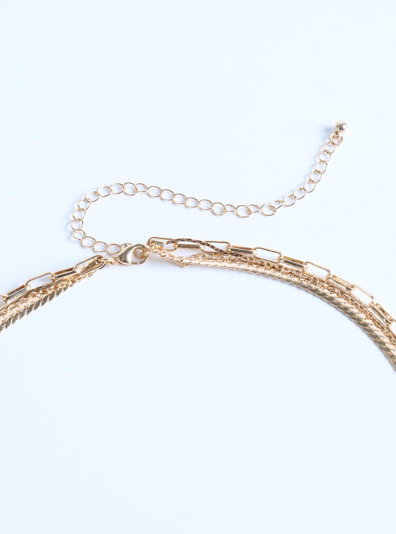 Organic Pendant Layered Necklace, , alternate