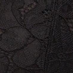 Plus Size Unlined Carrie Lace Bralette, RICH BLACK, swatch