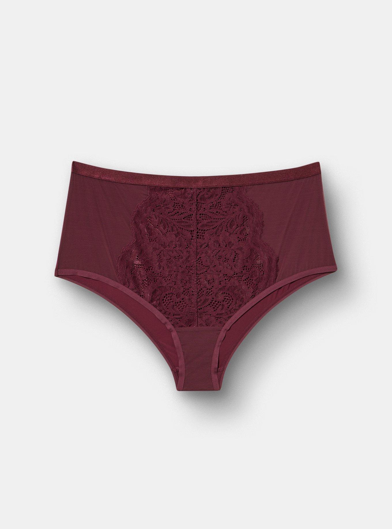 Carrie Lace High-Rise Cheeky Panty, FIG, hi-res