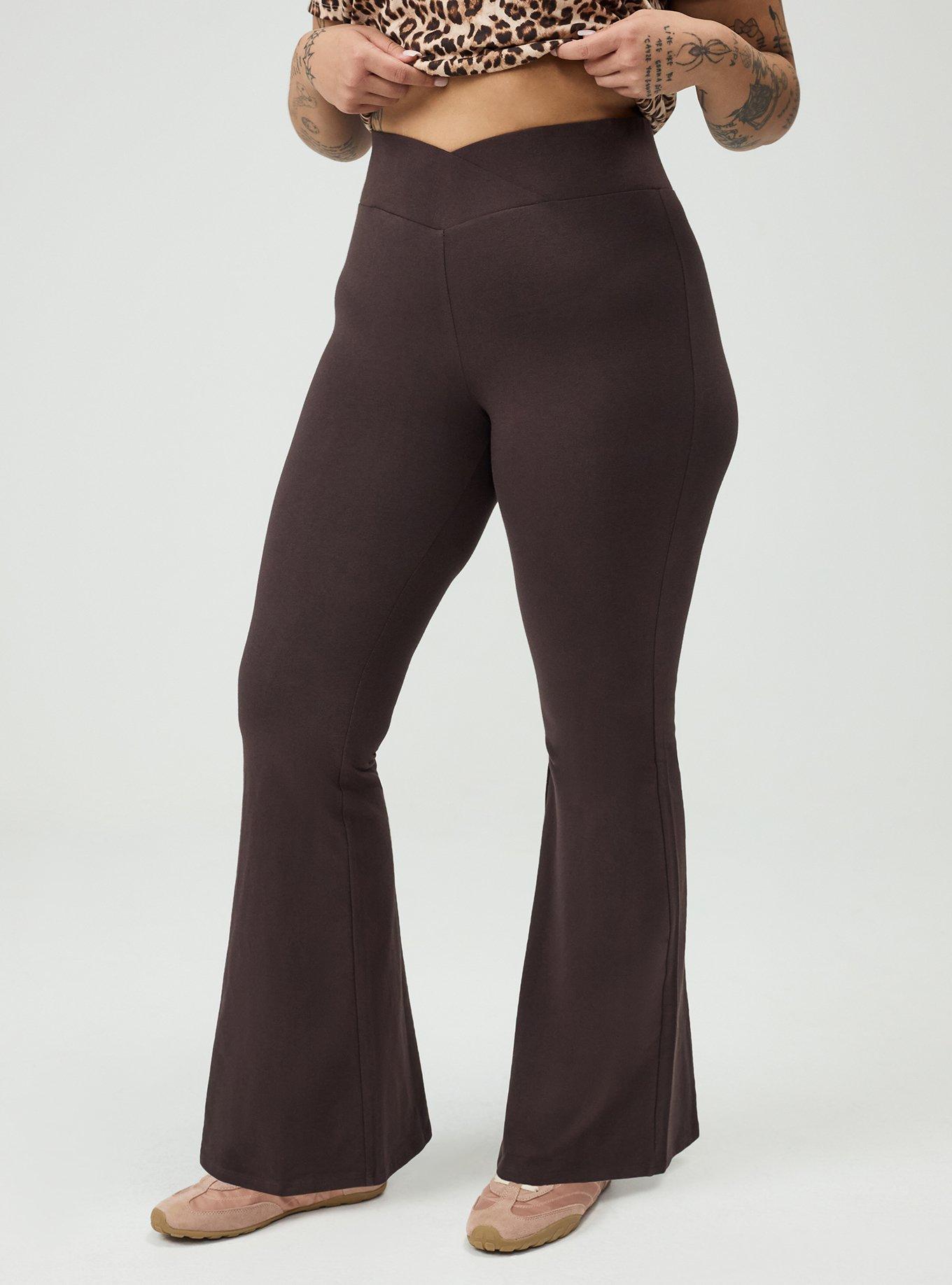 High Rise Cross-Over Flare Legging, JAVA, alternate