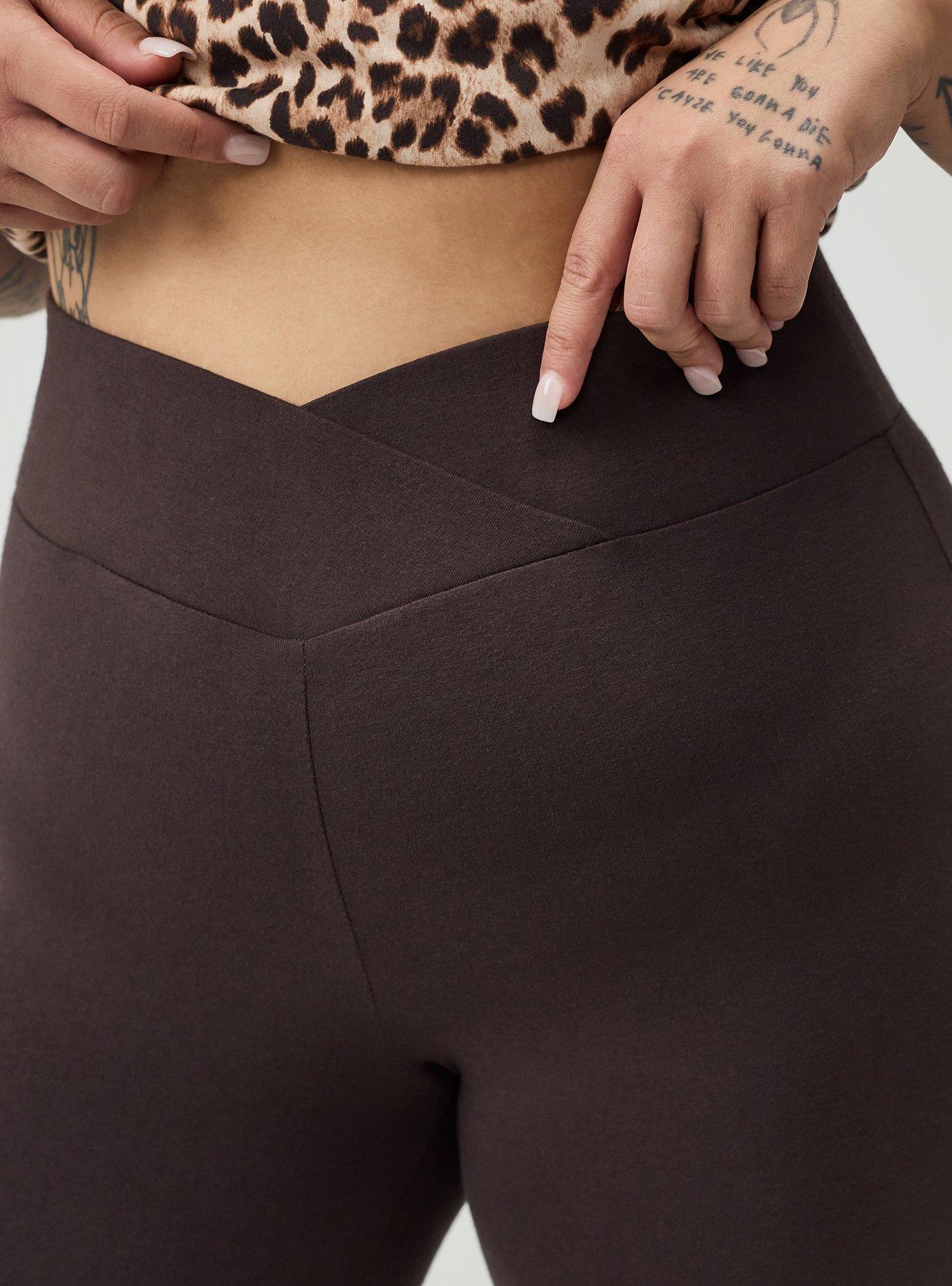 High Rise Cross-Over Flare Legging, JAVA, alternate