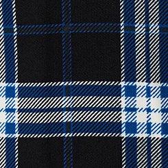 5'' Studio Crepe Box Pleat Skort, BREA PLAID BLACK, swatch