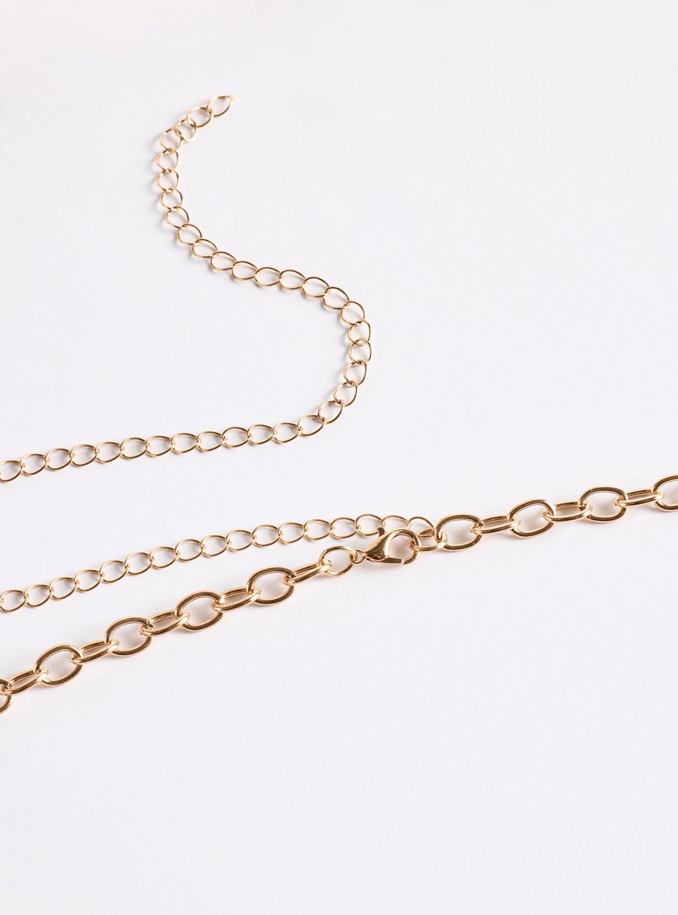 Shell & Pearl Chain Belt, GOLD, alternate