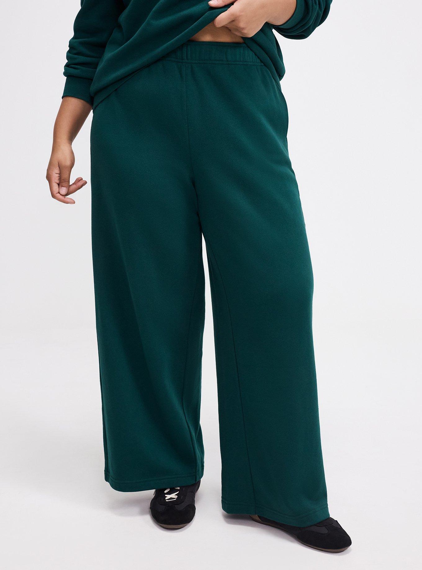 TRU Wide-Leg Cozy Fleece Sweatpant, BOTANICAL GARDEN, alternate