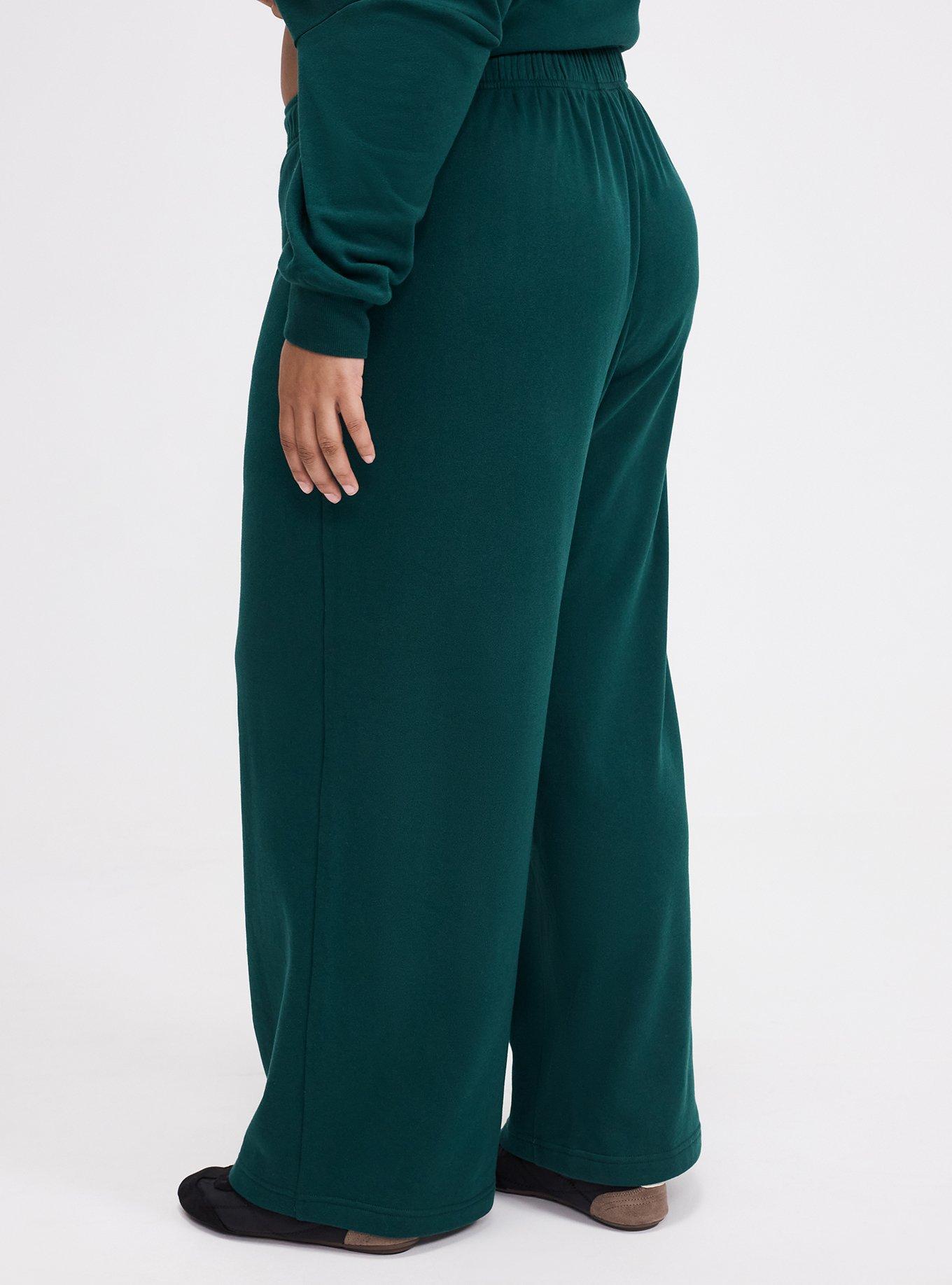 TRU Wide-Leg Cozy Fleece Sweatpant, BOTANICAL GARDEN, alternate
