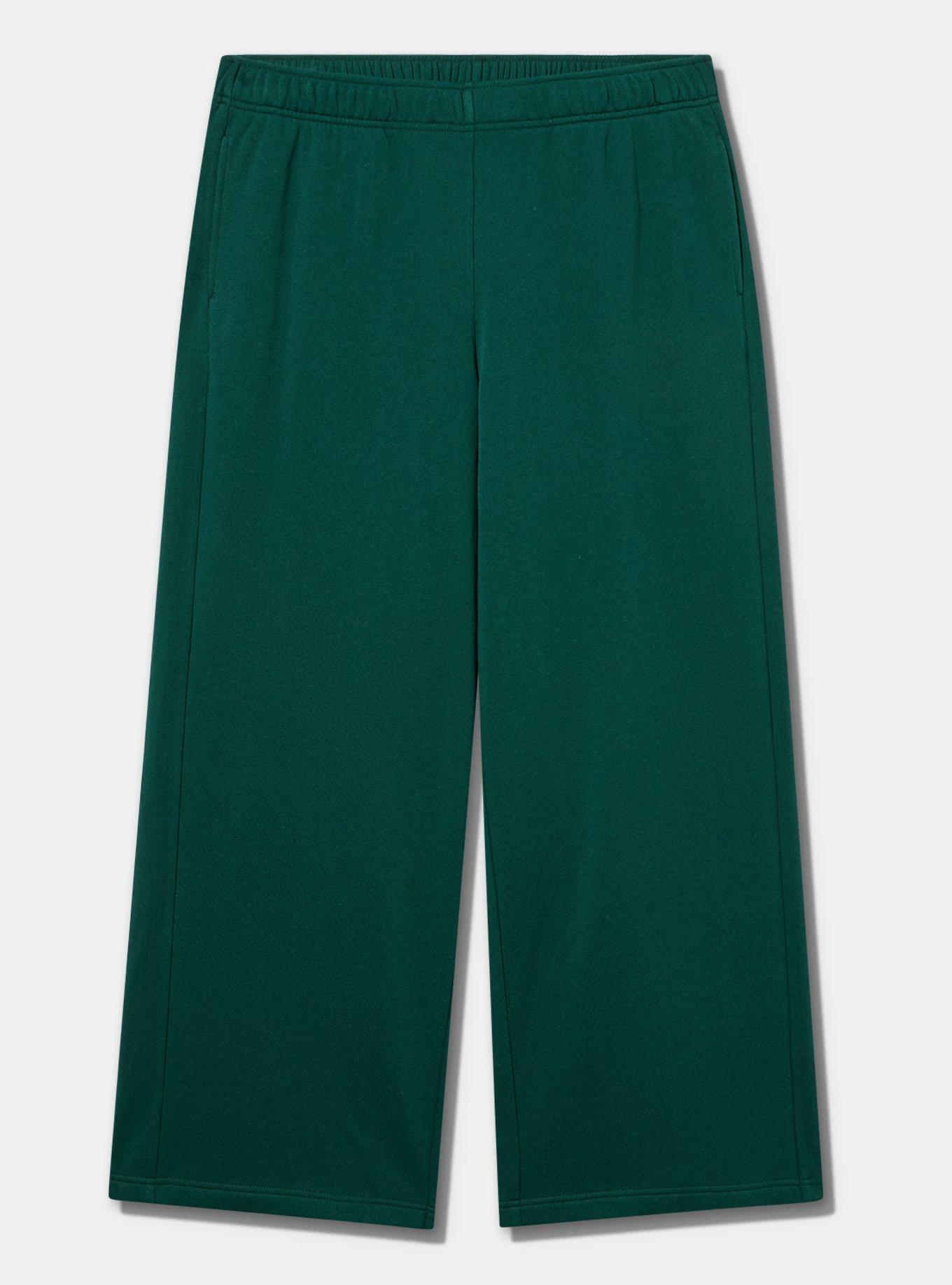 TRU Wide-Leg Cozy Fleece Sweatpant, BOTANICAL GARDEN, flat