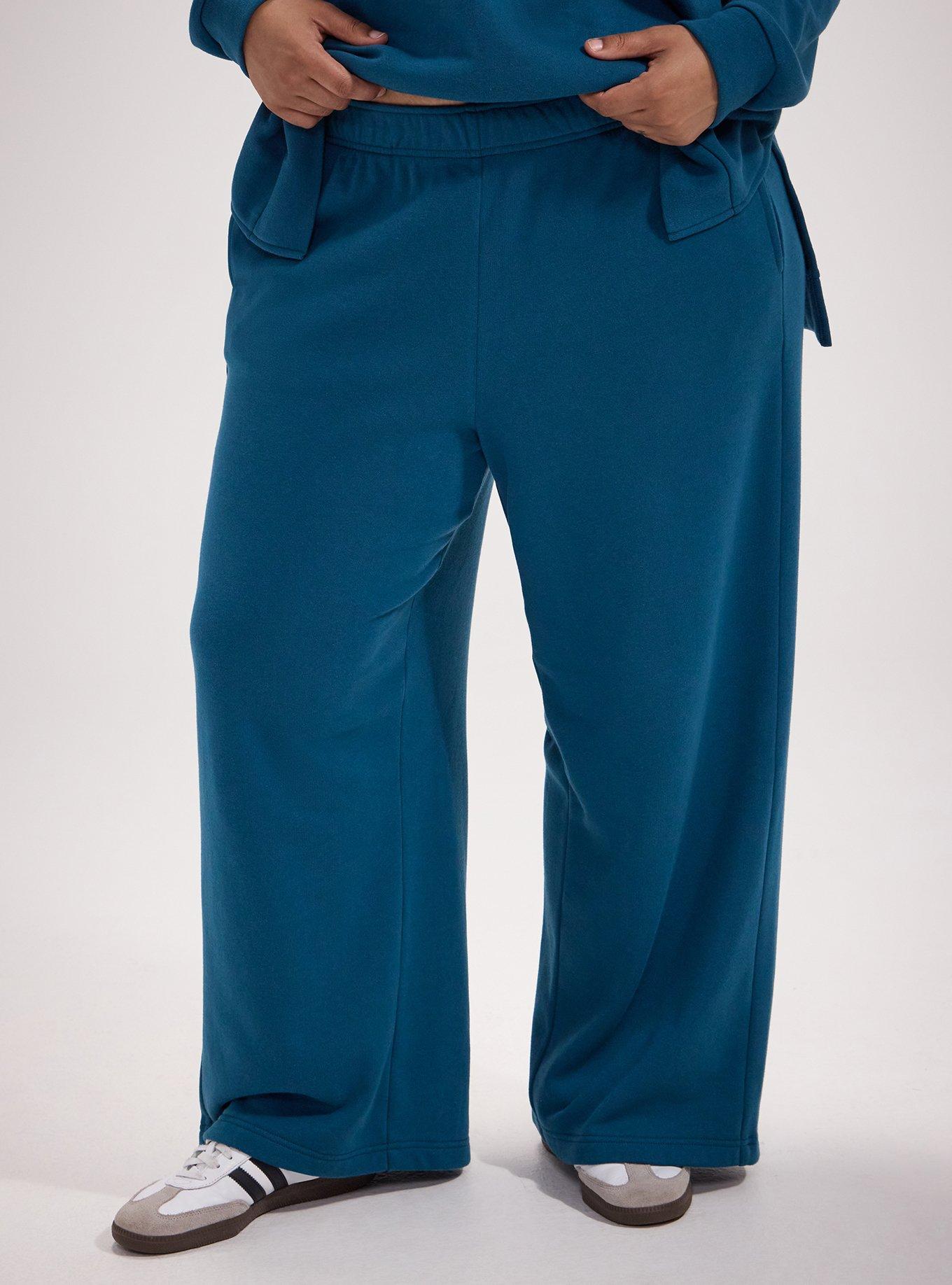 TRU Wide-Leg Cozy Fleece Sweatpant, LEGION BLUE, alternate
