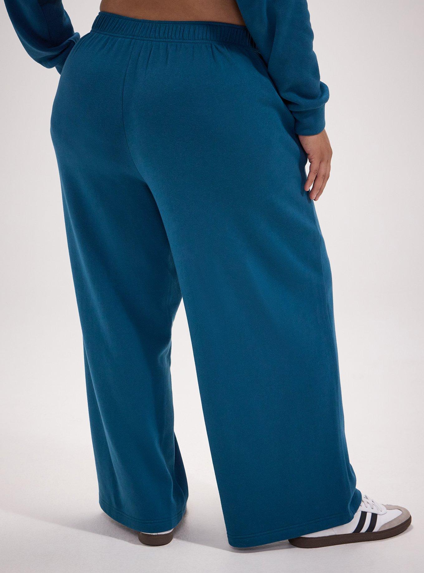 TRU Wide-Leg Cozy Fleece Sweatpant, LEGION BLUE, alternate