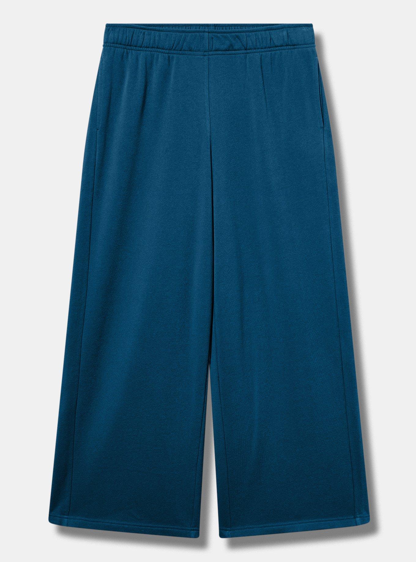 TRU Wide-Leg Cozy Fleece Sweatpant, LEGION BLUE, flat
