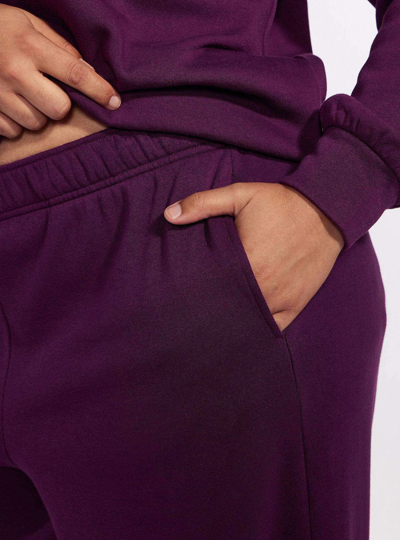 TRU Super Soft Fleece Wide Leg Active Sweatpant, WINTER BLOOM, alternate