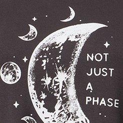 Lightweight French Terry Crew Lounge Tee, NOT A PHASE MOONS PHANTOM, swatch