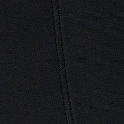 Plus Size Crop Pocket Flare Legging, DEEP BLACK, swatch