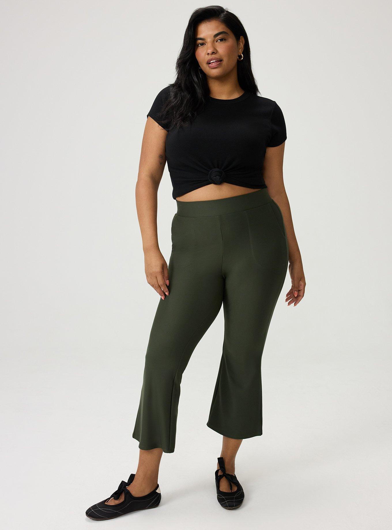 Crop Pocket Flare Legging, DEEP DEPTHS, hi-res