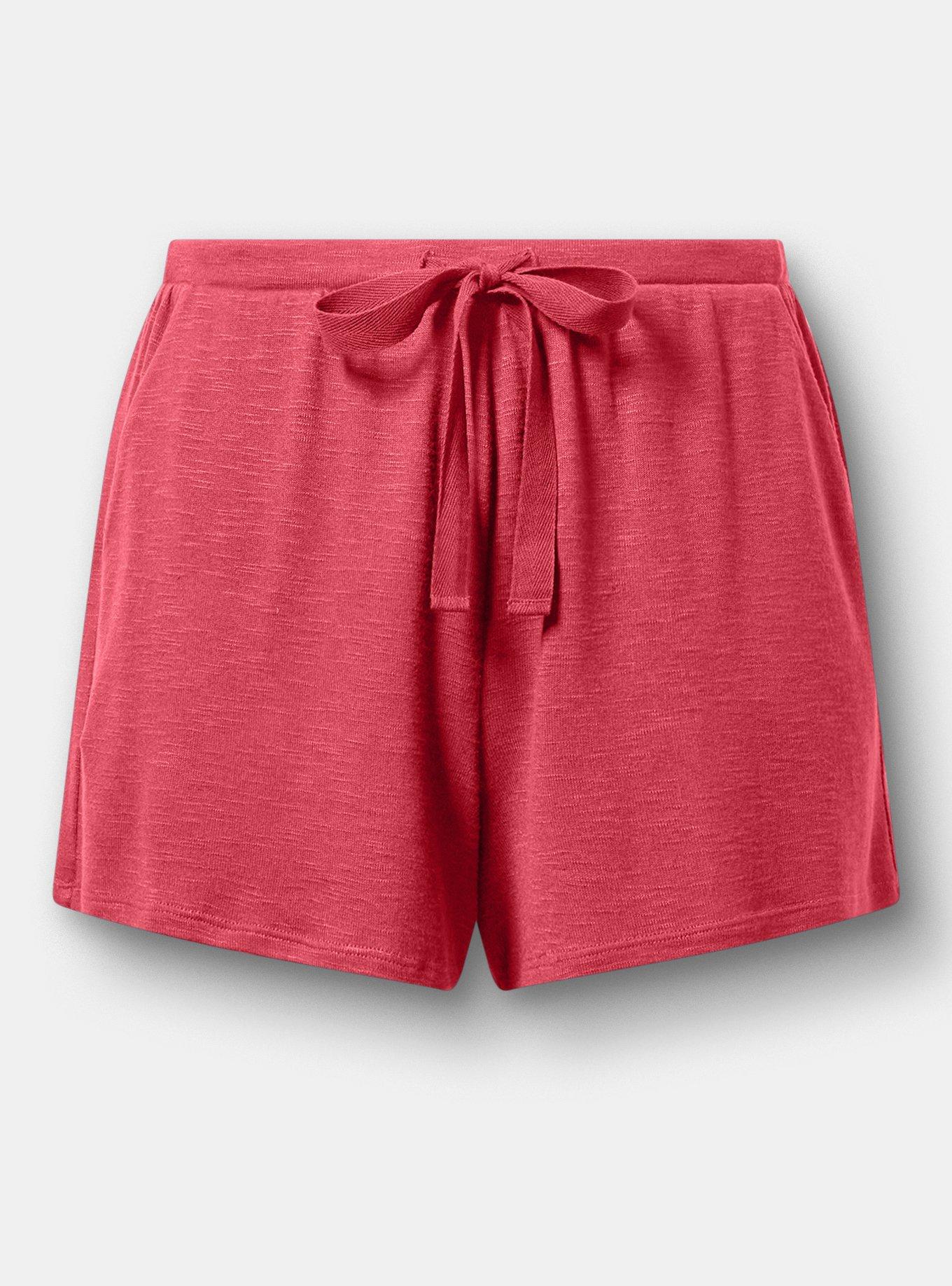 Hacci Sleep Short, HOLLY BERRY, flat