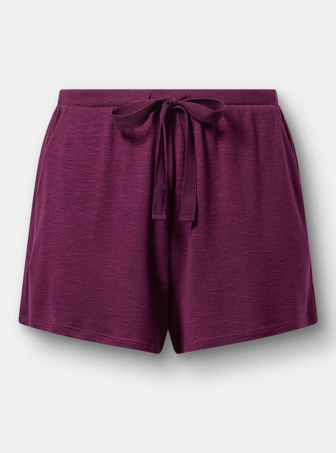 Hacci Sleep Short, POTENT PURPLE, flat