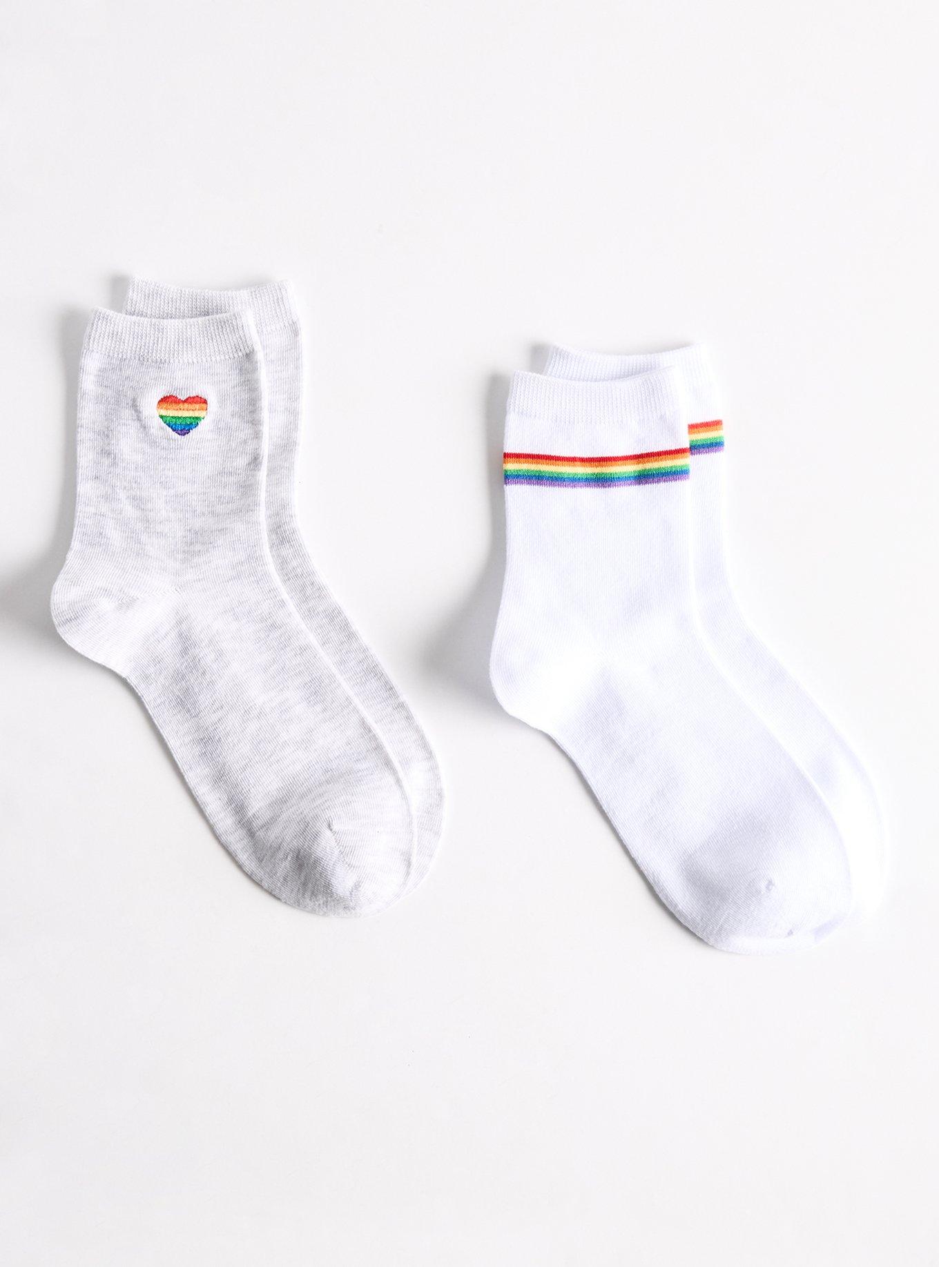2-Pack Crew Socks, RAINBOW, hi-res