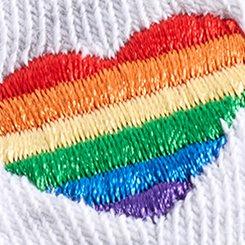 2-Pack Crew Socks, RAINBOW, swatch