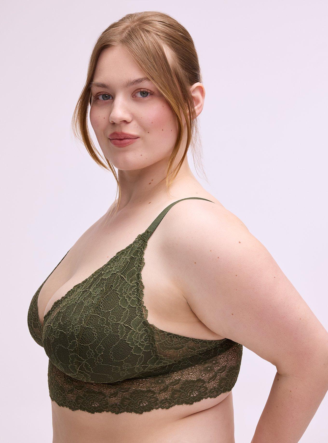 2-Pack Unlined Lace Bralette, MULTI, alternate