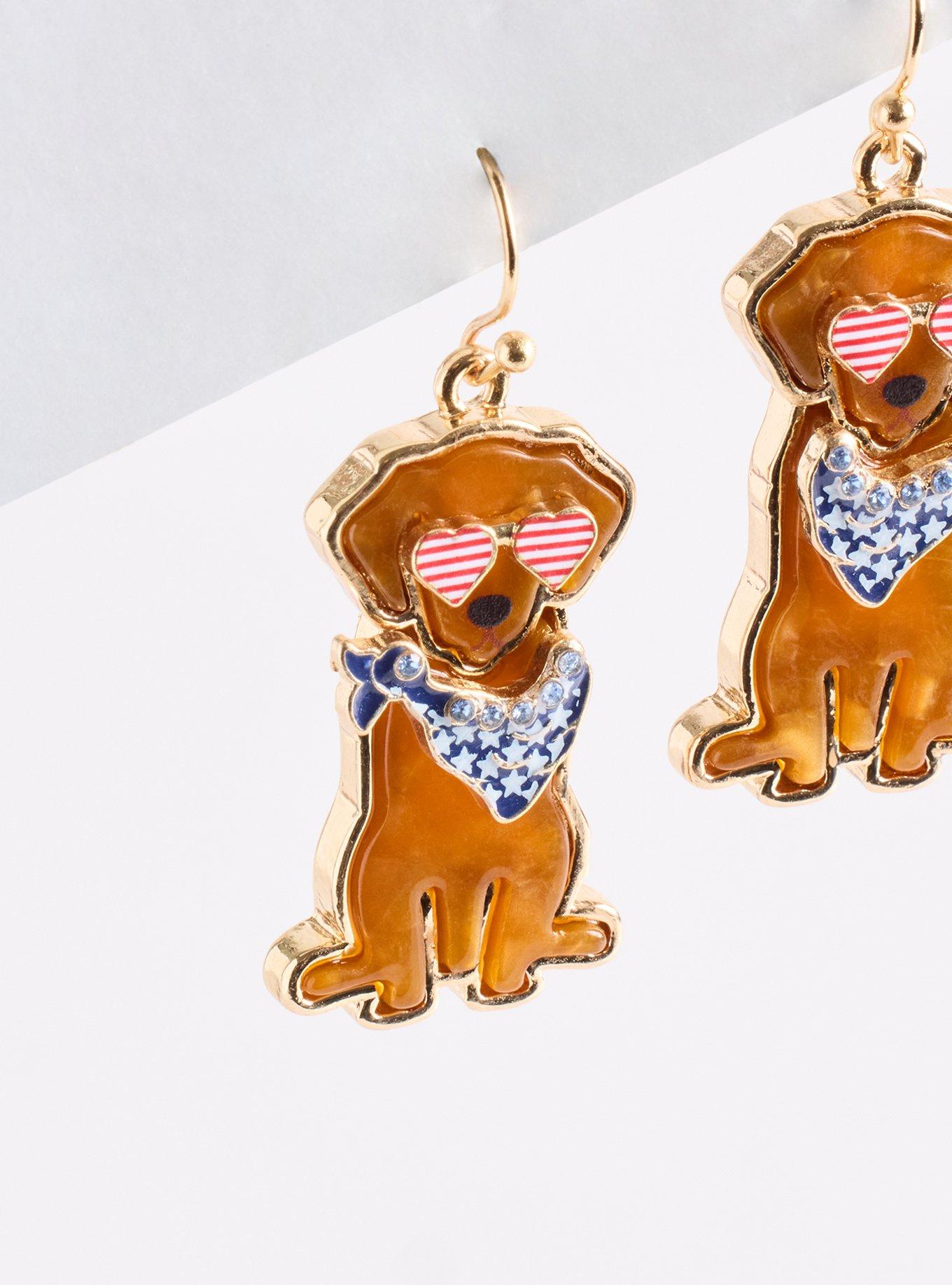 Americana Dog Earring, , alternate