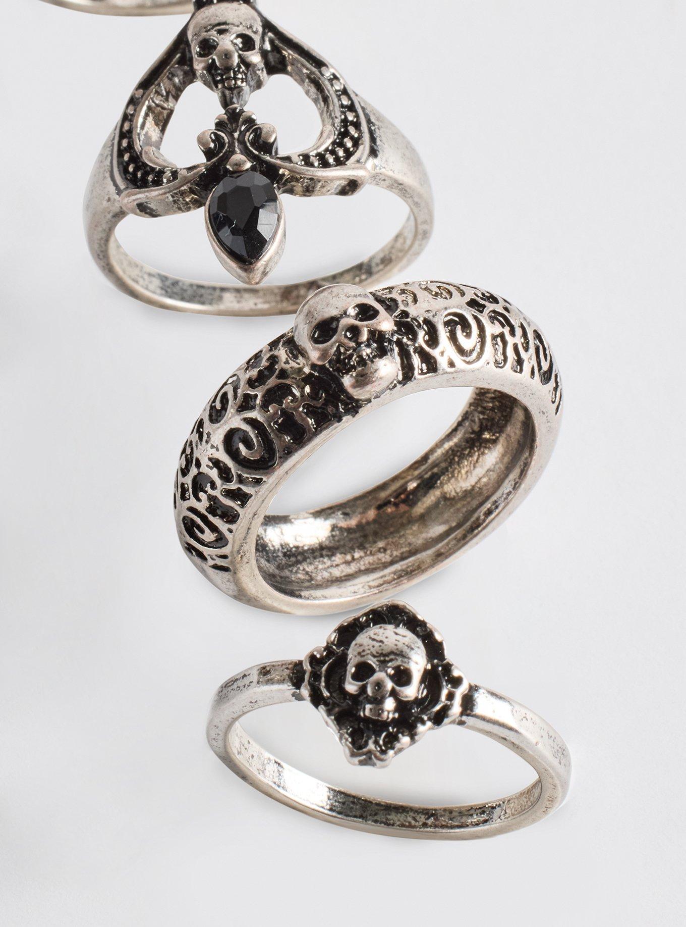 Nightfall Ring Set, SILVER, alternate