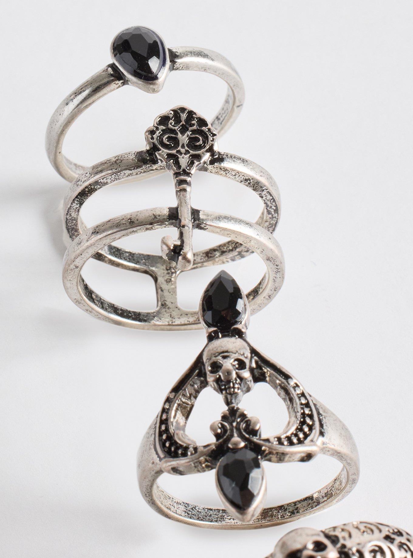 Nightfall Ring Set, SILVER, alternate