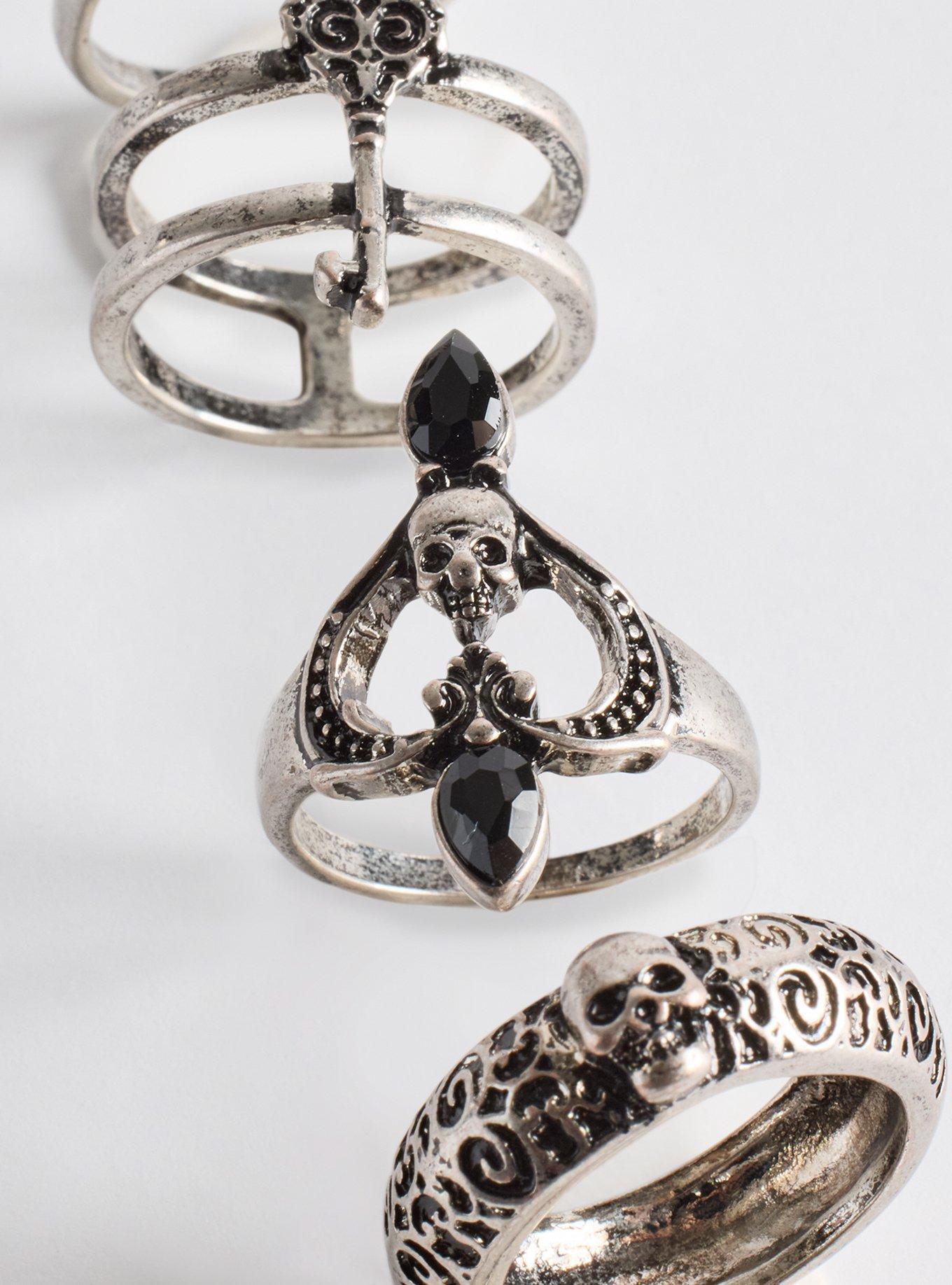 Nightfall Ring Set, SILVER, alternate