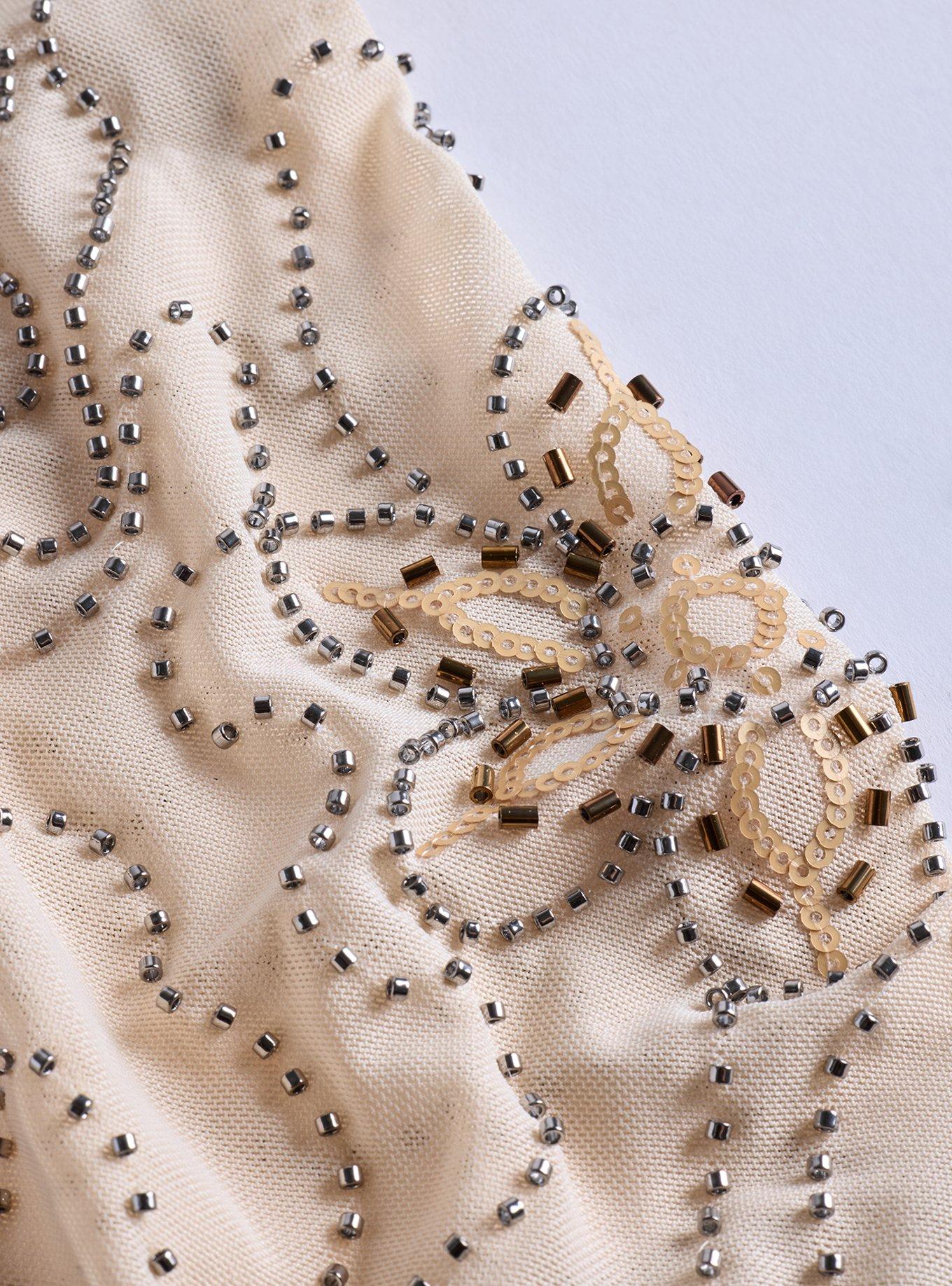 Sequin Hair Scarf, , alternate