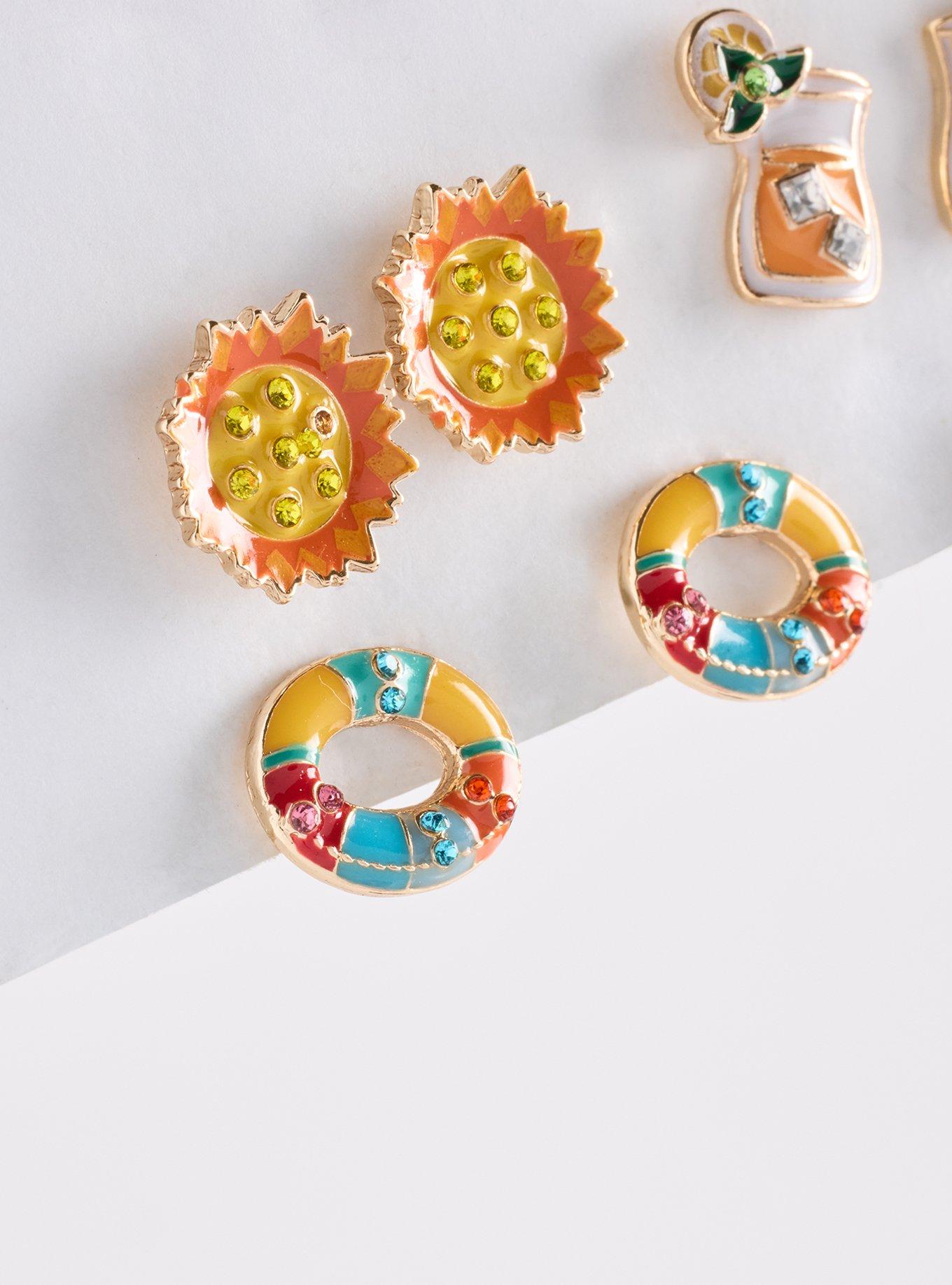 Summer Whimsy Stud Earring Set, , alternate