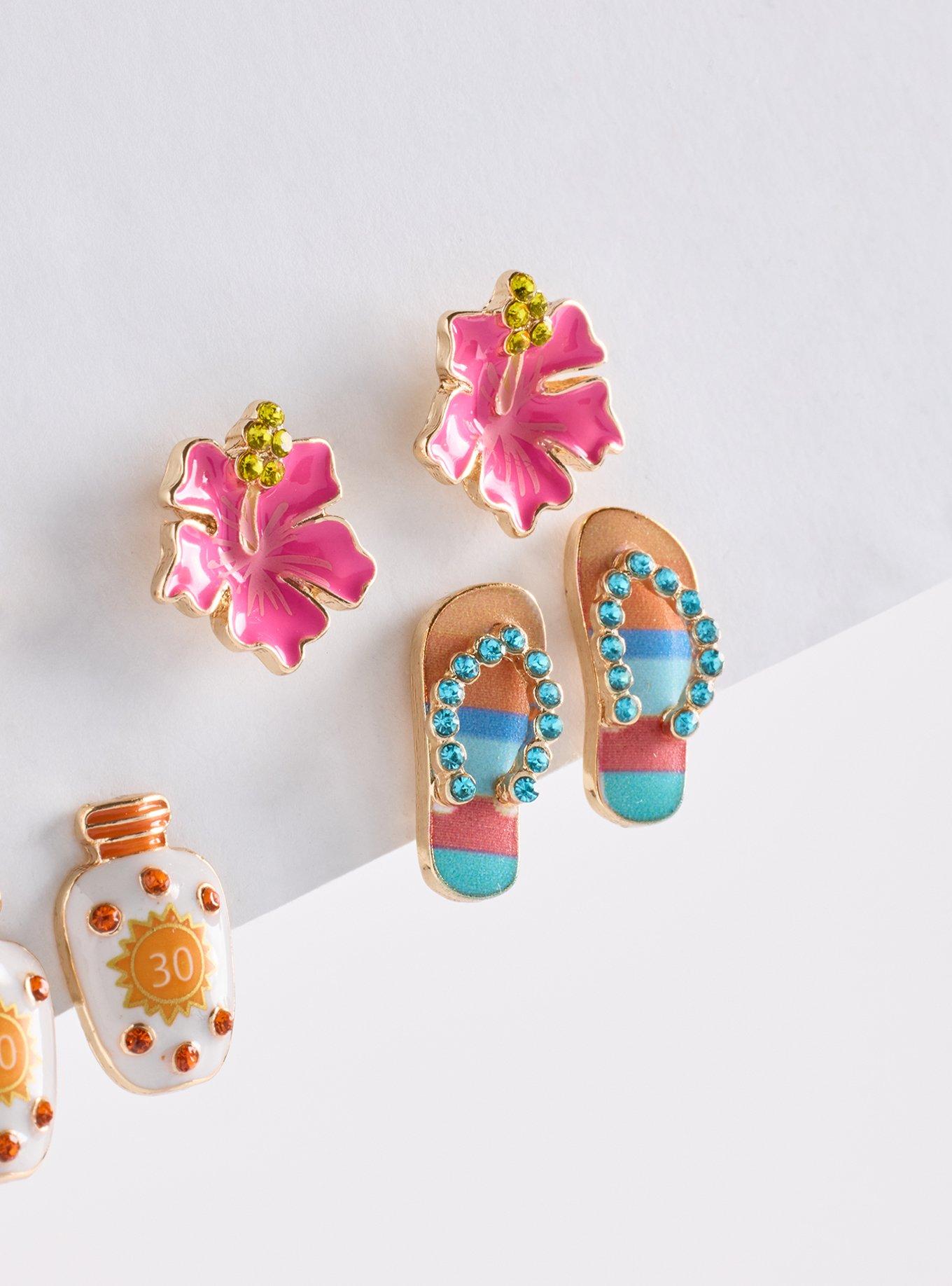 Summer Whimsy Stud Earring Set, , alternate