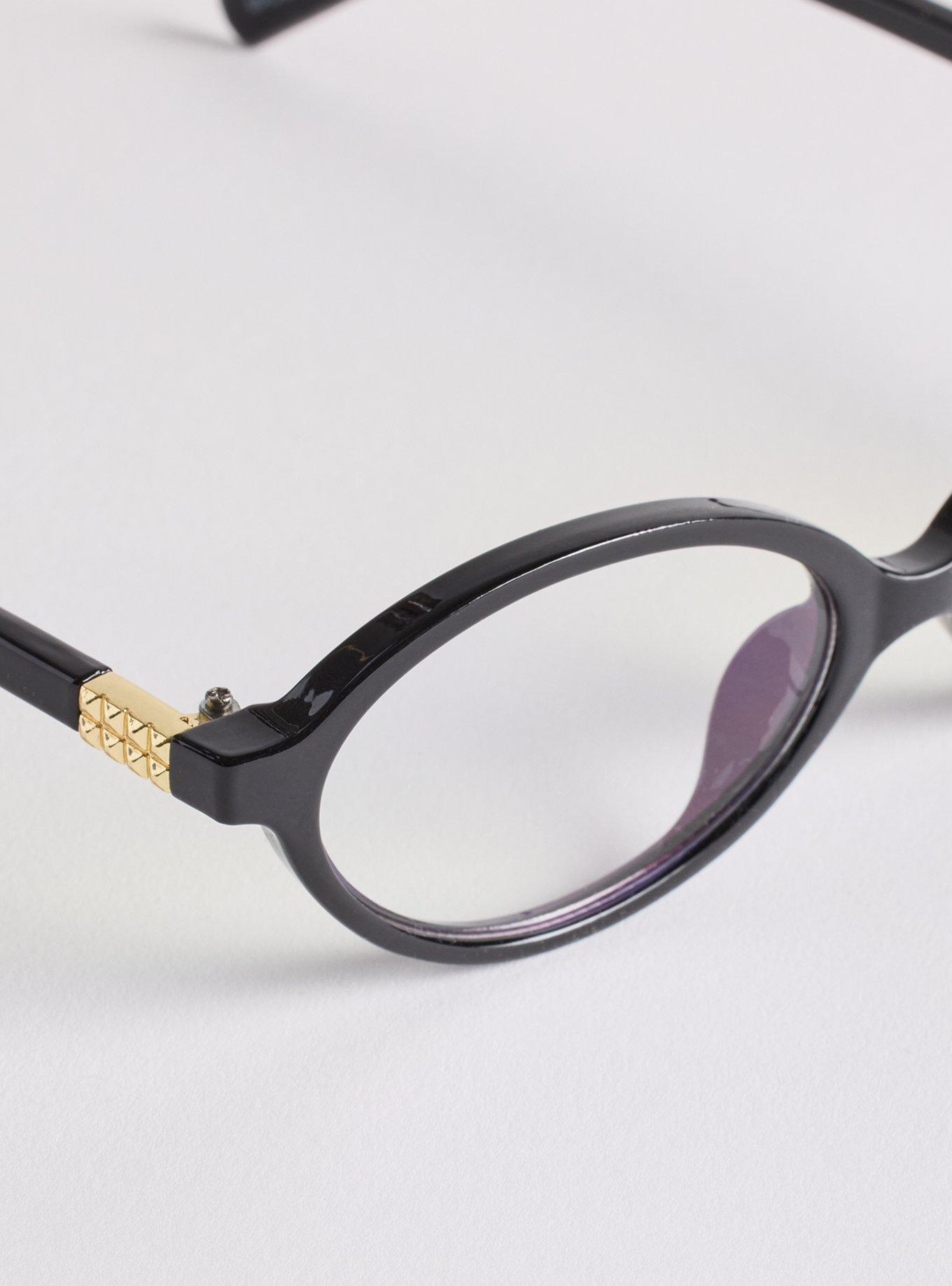 Oval Blue Light Lens Glasses, , alternate