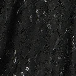Harper Lace Short Sleeve Blouse, DEEP BLACK, swatch