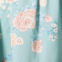 Plus Size Babydoll Scoop Challis Top, WILD BOUQUET MINT, swatch