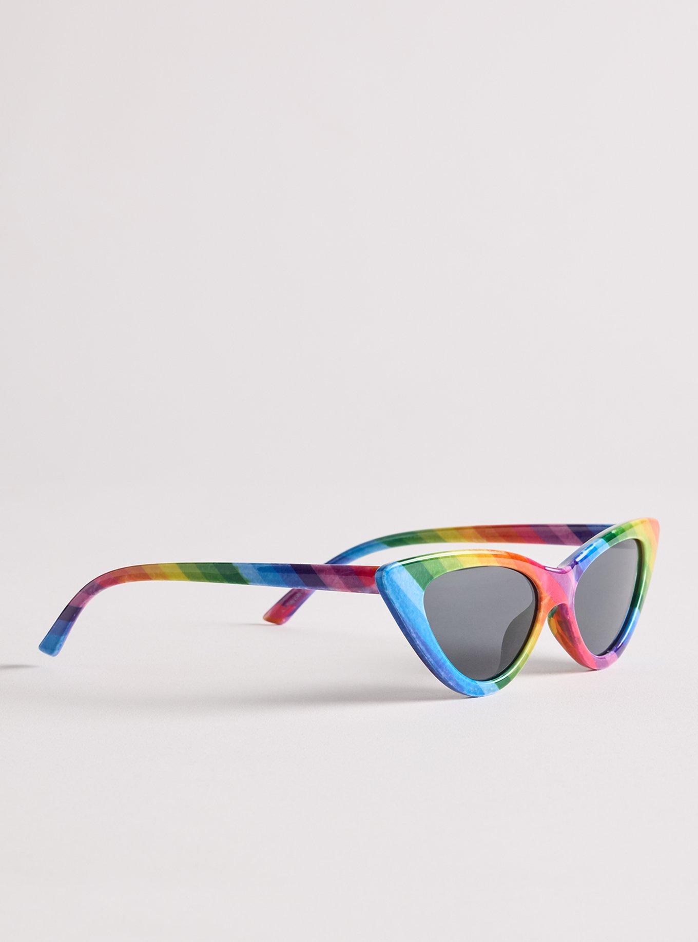 Pride Cateye Smoke Lens Sunglasses, , alternate