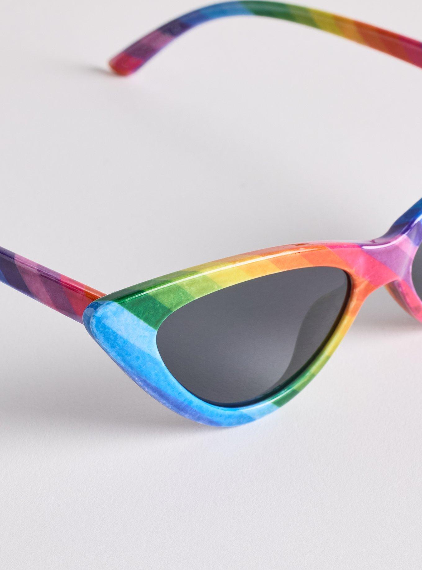 Pride Cateye Smoke Lens Sunglasses, , alternate