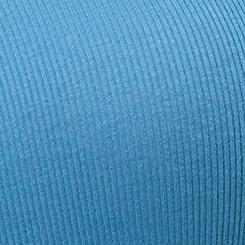 Cotton Modal Rib Curved Henley Top, STELLAR, swatch