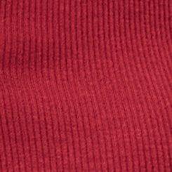 Plus Size Cotton Modal Rib Curved Henley Top, RHUBARB, swatch