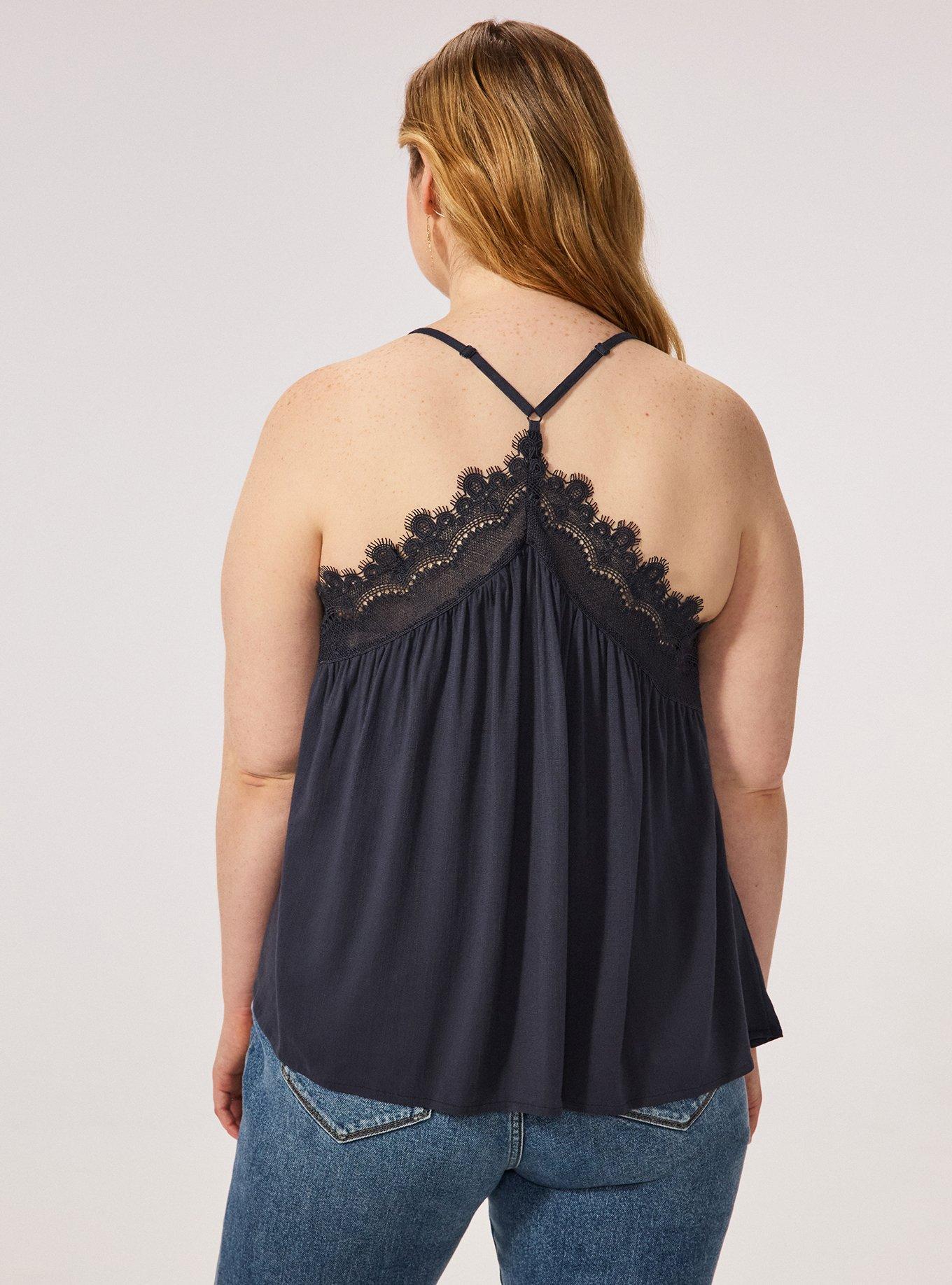 Plus Size - Festi Lace Trim Cami - Torrid