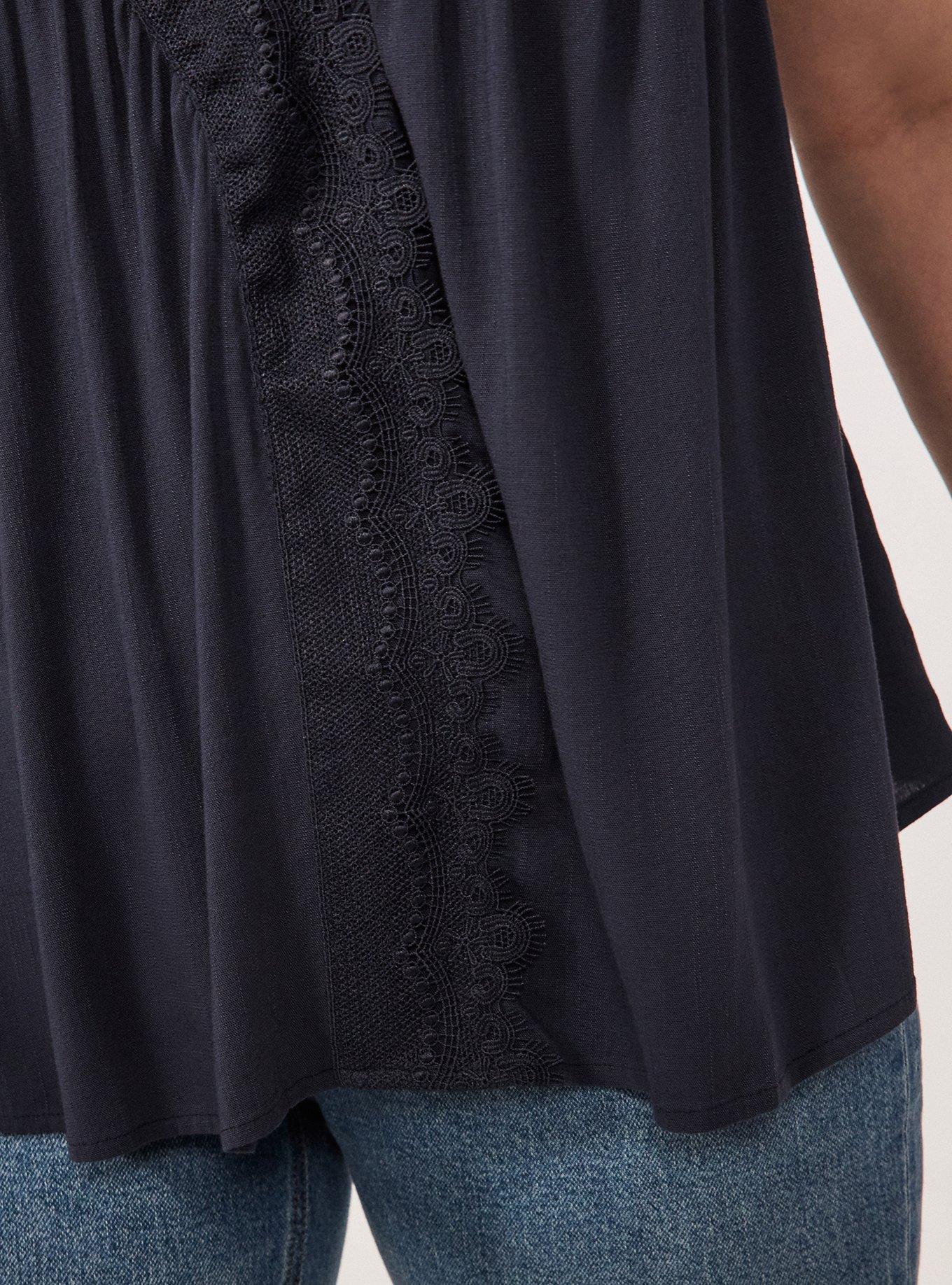 Festi Lace Trim Cami, GRAPHITE, alternate