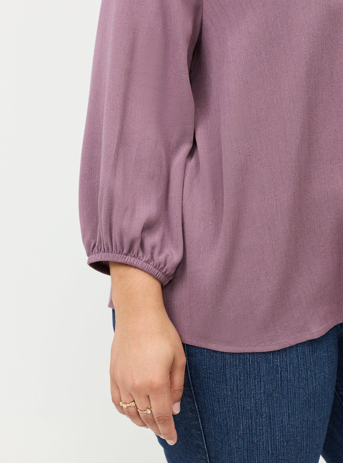 Crinkle Gauze Raglan Top, FLINT, alternate