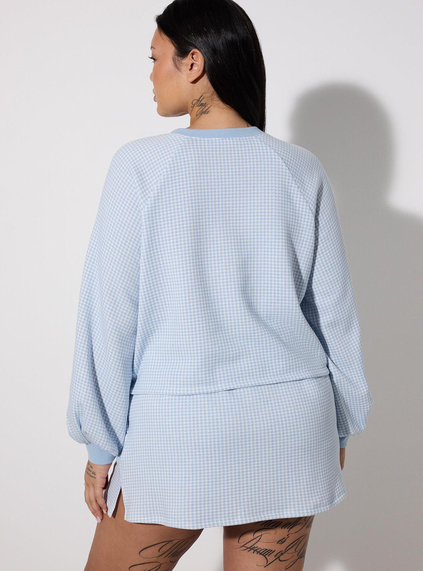 LoveSick Sweatskort, LE PETIT GINGHAM BLUE, alternate