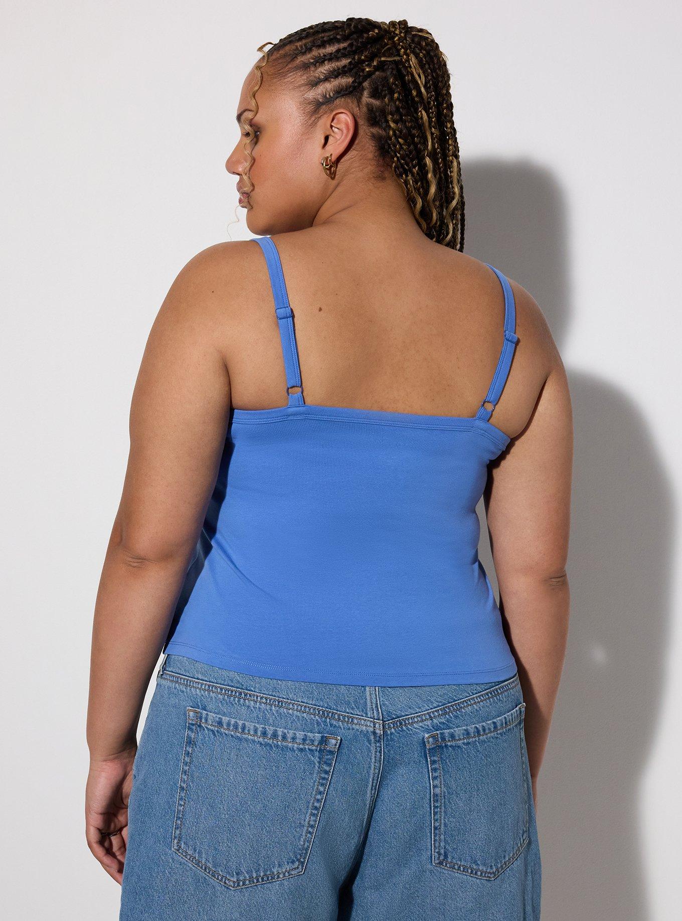 Plus Size LoveSick Cami, BRIGHT STRAWBERRIES BLUE YONDER, alternate