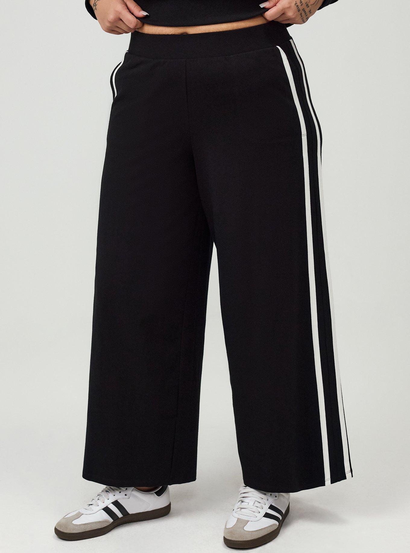 Wide Leg Legging, BLACK, alternate