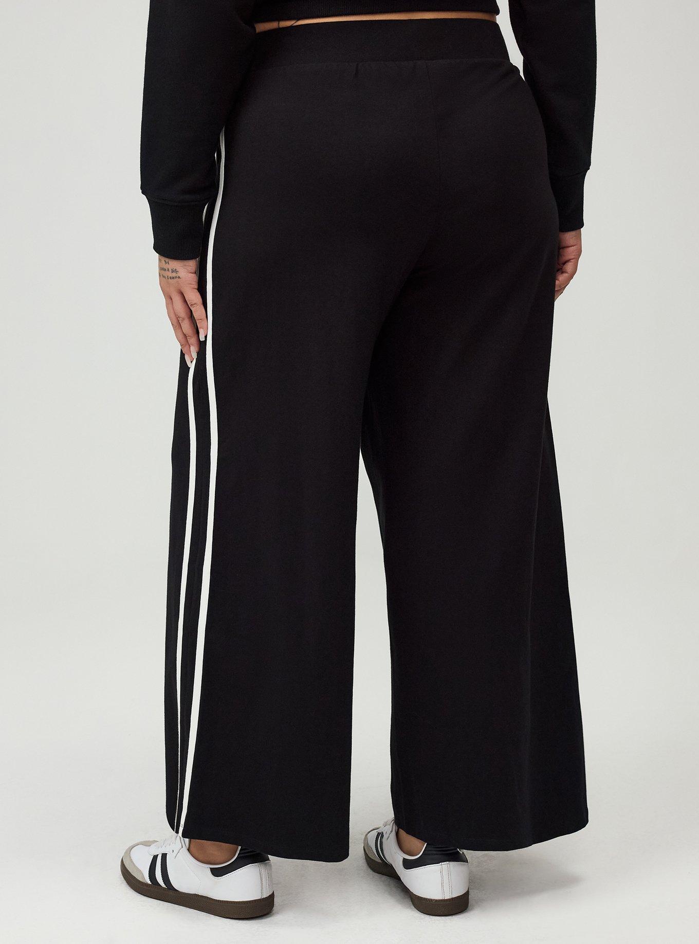 Wide Leg Legging, BLACK, alternate