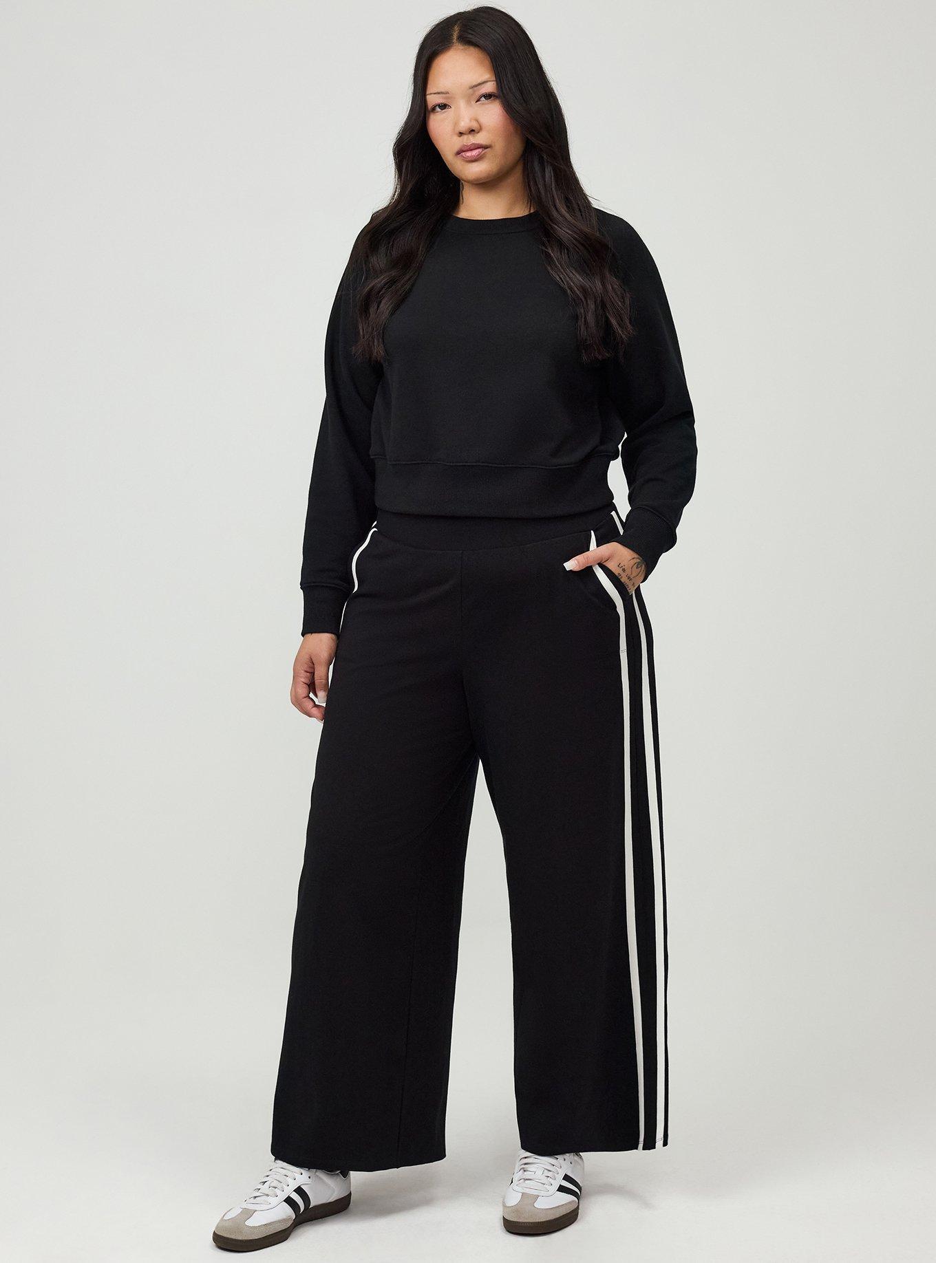 Wide Leg Legging, BLACK, hi-res