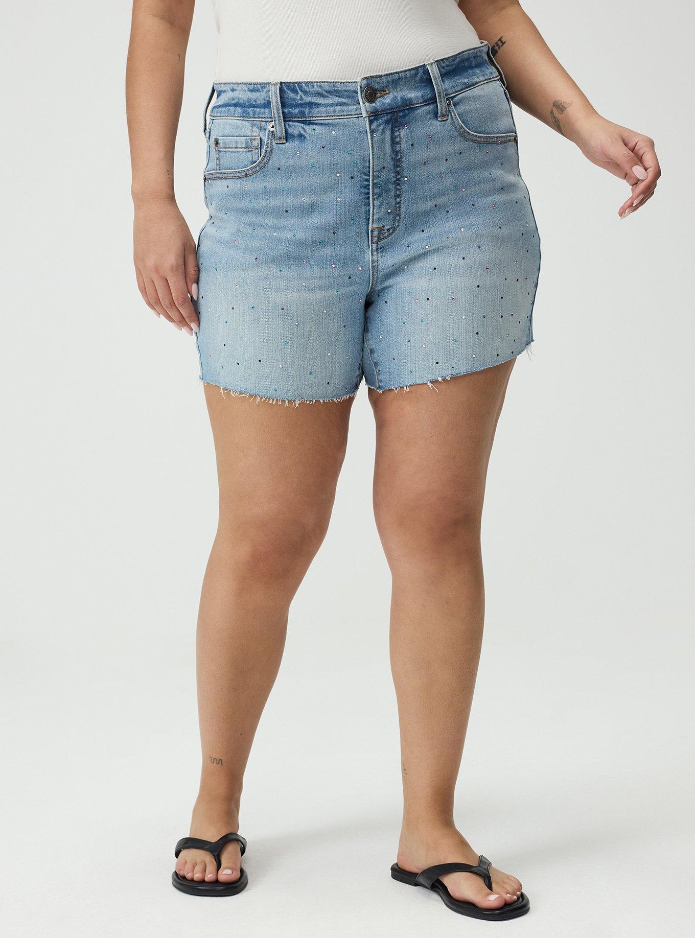5"" Perfect High-Rise Denim Short, DOWN TO EARTH, alternate