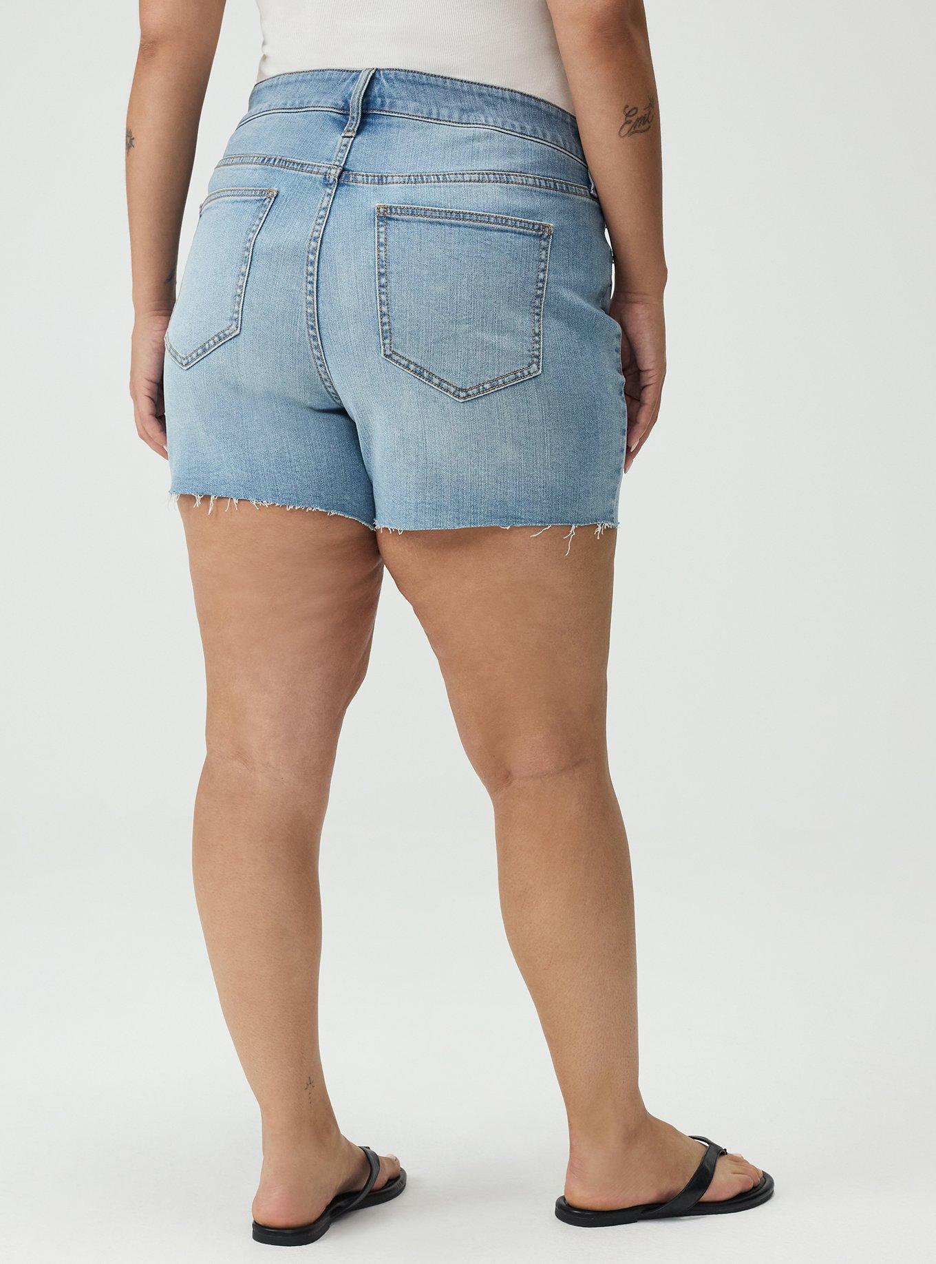 5"" Perfect High-Rise Denim Short, DOWN TO EARTH, alternate