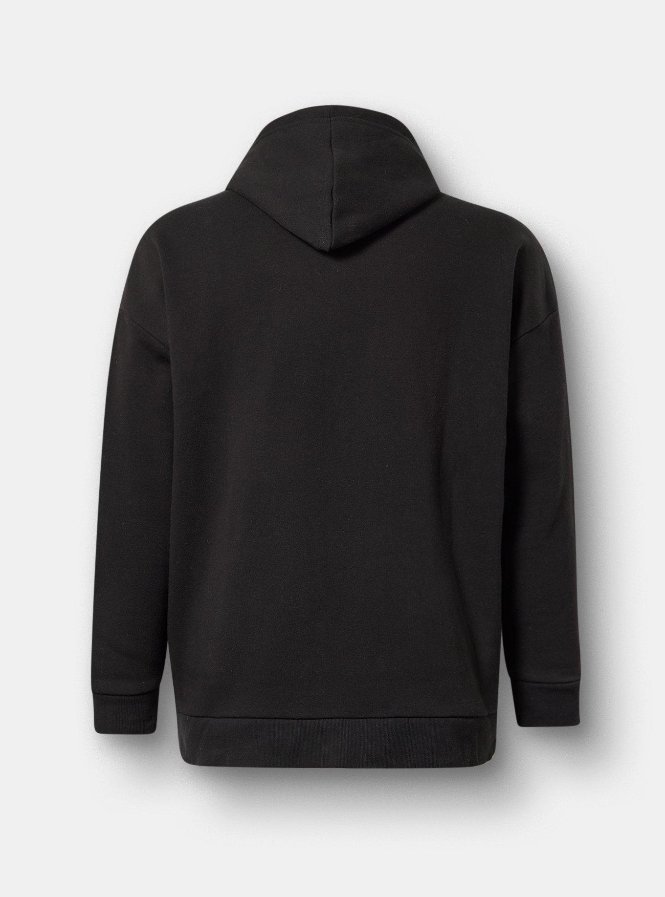 Relaxed Cozy Fleece Hoodie, SEEK MAGIC EVERYDAY BLACK, alternate