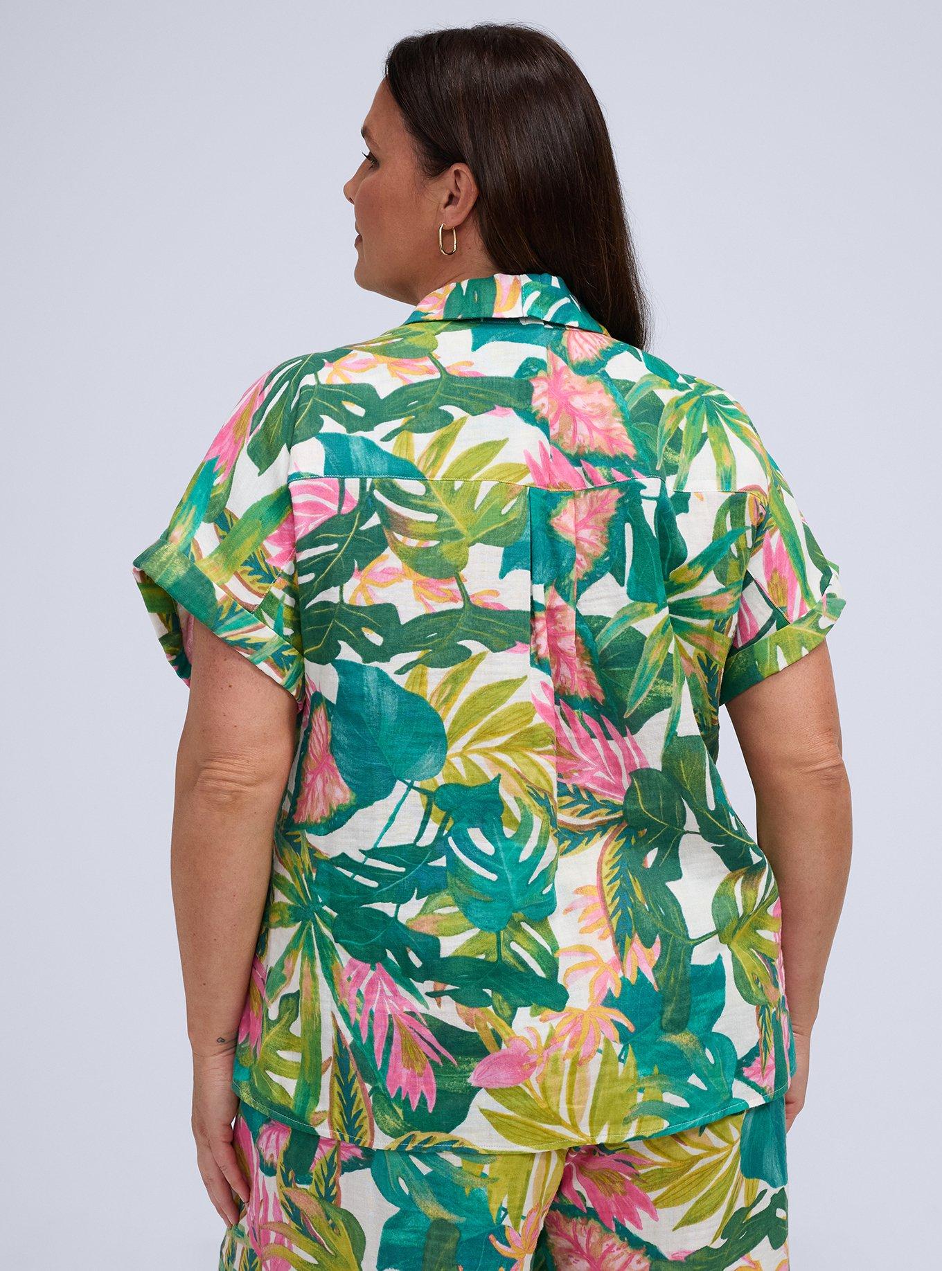Belle Isle Popover Dolman Top, ARIANA TROPICAL WHITE, alternate